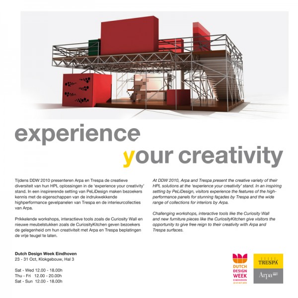 Invitation DDW 2010 experience your creativity